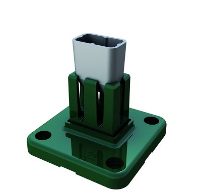 Base de aluminio para poste Hércules en color verde