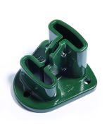 Base de aluminio en verde para postes Profix