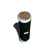 Rollo de malla metálica simple torsión en verde