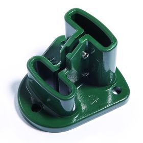 Base de aluminio en verde para postes Profix