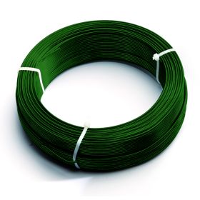 Alambre plastificado verde para tensionar mallas metálicas en alambradas