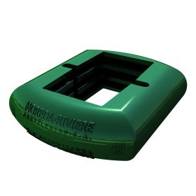 Abrazadera para postes Hércules de 60x40, en color verde